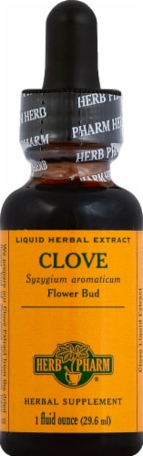 Herb Pharm Clove Optimal Well-Being Herbal Supplement Perspective: front