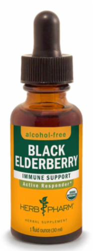 Herb Pharm® Black Elderberry Herbal Supplement Perspective: front