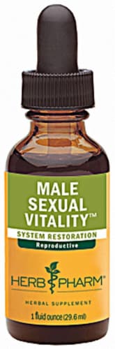 Herb Pharm Male Sexual Vitality™ System Restoration Herbal Supplement Perspective: front