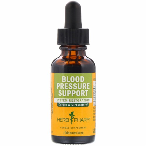Herb Pharm Blood Pressure Support System Restoration Herbal Supplement Perspective: front