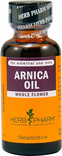 Herb Pharm Whole Flower Arnica Oil Perspective: front