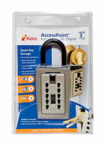 Kidde Plastic 4-Digit Combination Key Safe Perspective: front