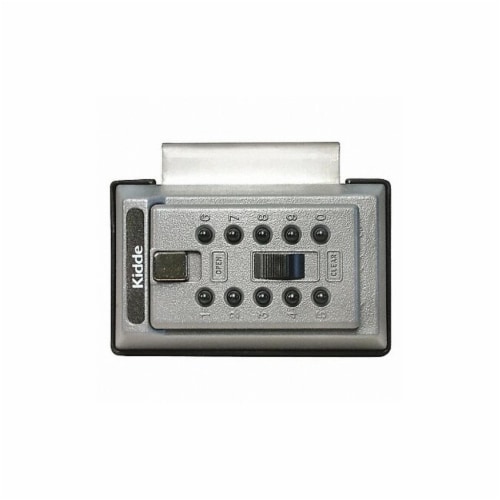 Kidde Lock Box,Titanium,Push Button,5 Keys 1017 Perspective: front
