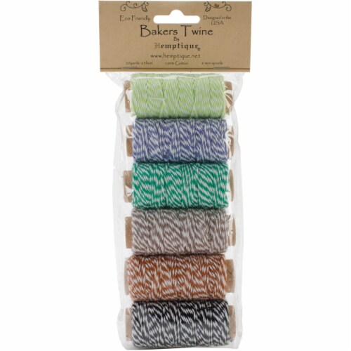 Hemptique Cotton Baker's Twine Mini Spools 2-Ply 65'-Garden Party, 1 -  Foods Co.