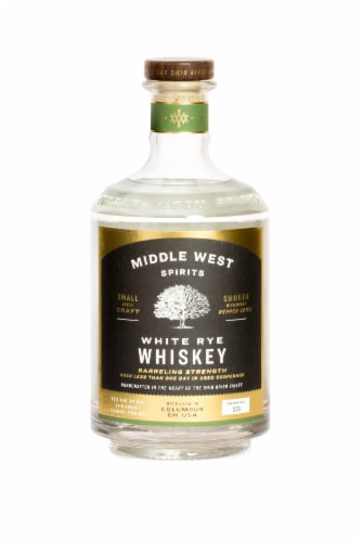 Middle West Spirits White Rye Whiskey Perspective: front