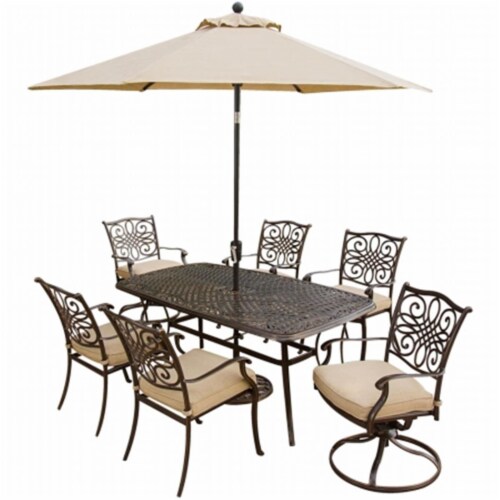Hanover traditions 7 piece clearance patio set