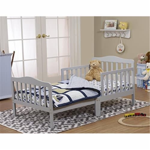 Orbelle Trading  Orbelle Toddler Bed&#44; Gray Perspective: front