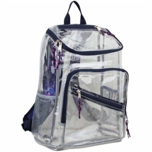 Eastsport Large Top Loader Galaxy Trim Backpack - Clear Perspective: front