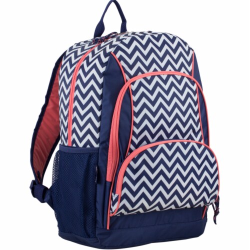 Fuel Triple Decker Backpack - Black/White Chevron Perspective: front