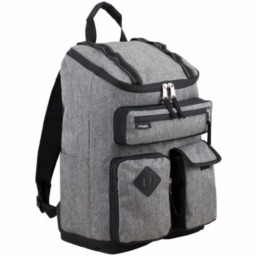 Fuel Wide Mouth Cargo Backpack - Mid-Grey Chambray Perspective: front