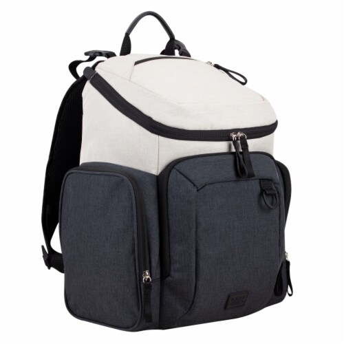 Bodhi Baby Wooster Street Diaper Backpack - Oatmeal Chambray Perspective: front