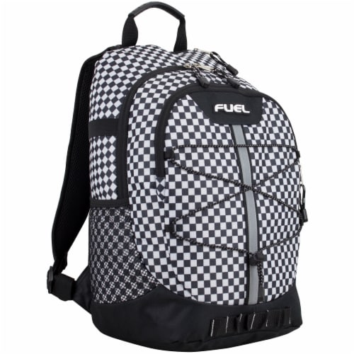 Fuel Checker Plaid Terra Sport Bungee Backpack Perspective: front
