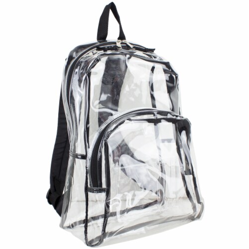 Eastsport PVC Dome Backpack - Black/Clear Perspective: front