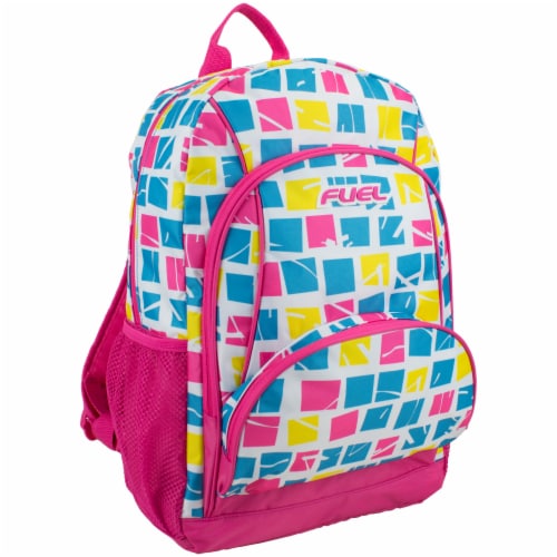 Fuel Warped Blocks Triple Decker Backpack Perspective: front