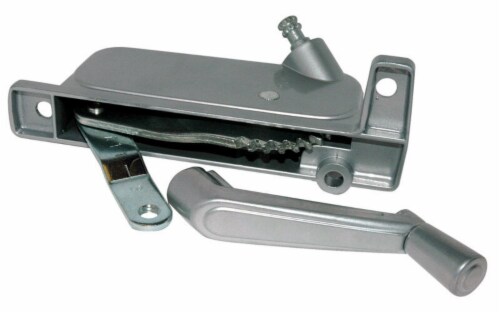 Barton Kramer Silver Aluminum Right Awning Window Operator For V.E. Anderson Barton Kramer Silver Aluminum Right Awning Window Operator For V.E. Anderson