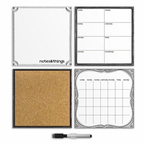 WallPops White Wall Organizer Kit Perspective: front