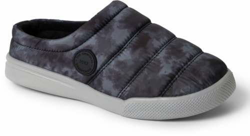 Dearfoams Kenra Sport Small Slippers - Black Perspective: front