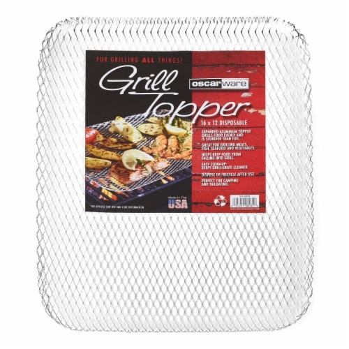 Oscarware® Disposable Grill Topper Perspective: front