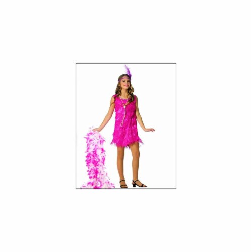 Franco American Novelty 49726-M Costume Flapper Pink - Medium Perspective: front