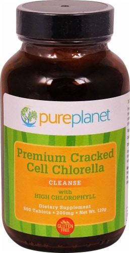 Pure Planet  Premium Cracked Cell Chlorella Perspective: front