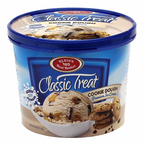 Klein's Real Kosher Cookie Dough Ice Cream Perspective: front