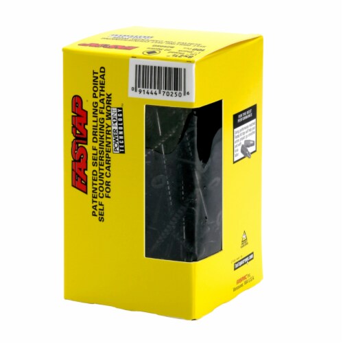 Fastap No. 8 x 3 in. L Phillips Black Oxide Wood Screws 1.3 lb. 100 pk - Total Qty: 1; Each Perspective: front