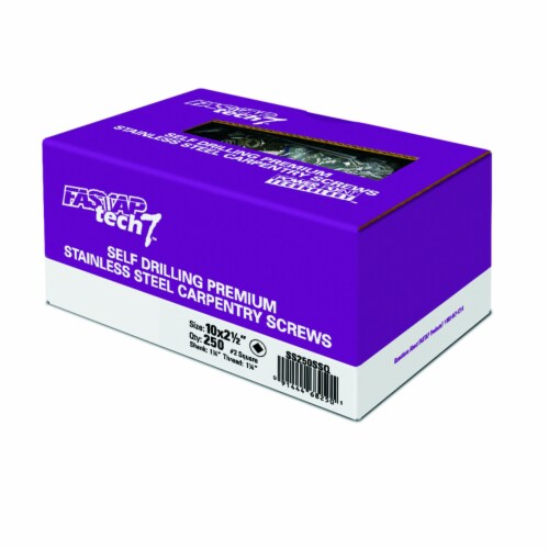 Fastap Trimtite No. 8 x 3 in. L Square Wood Screws 3 lb. 250 pk - Total Qty: 1; Each Pack Perspective: front