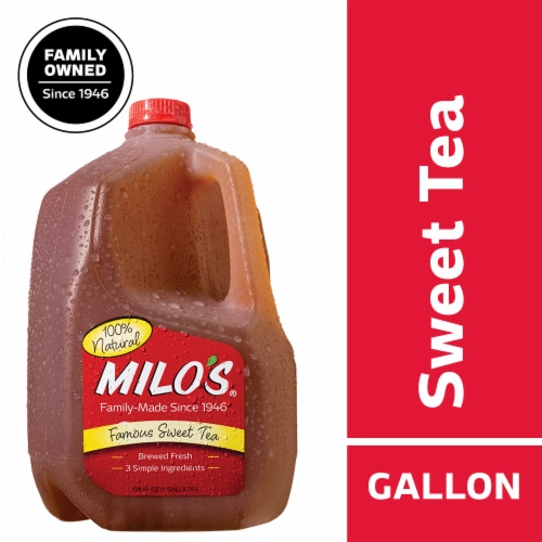 Milo's® Famous Sweet Iced Tea Carton Perspective: front