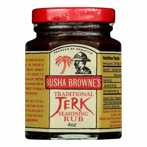 Busha Browne's Traditional Jerk Seasoning Rub Perspective: front