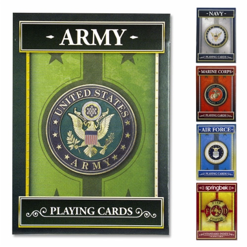 Springbok - United States Army Playing Cards - Officially Licensed 52 Playing Card Deck Perspective: front