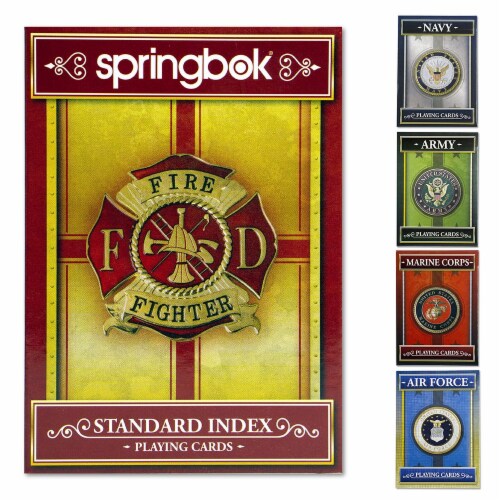 Springbok United States Firefighter Playing Cards 52 Playing