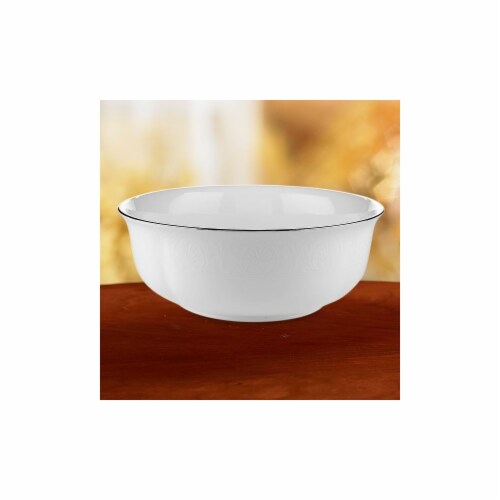 Lenox 193519402 Hannah Platinum Serving Bowl Perspective: front