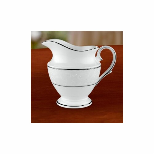 Lenox Opal Innocence Dinnerware Creamer Perspective: front