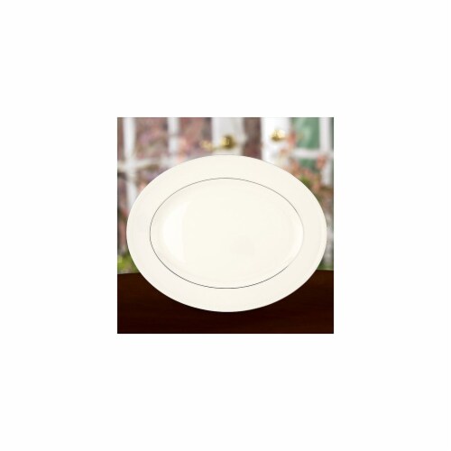 Lenox Tribeca 13 in. Oval Platter Perspective: front
