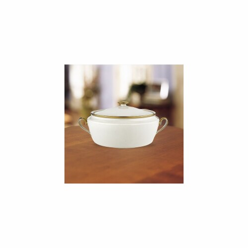 Lenox 6252035 Eternal Covered Vegetable Bowl Perspective: front