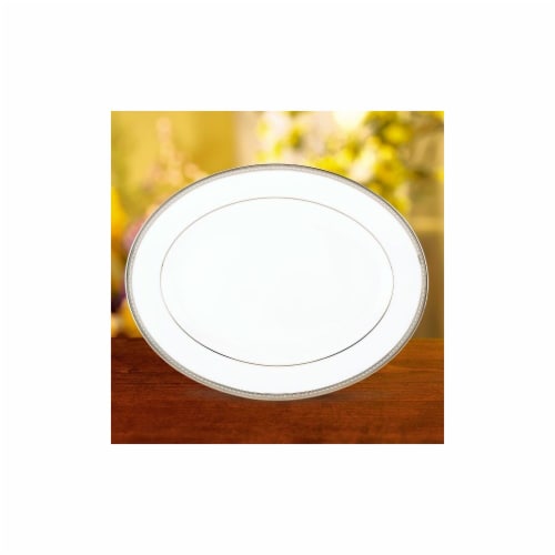 Lenox Murray Hill Oval Platter 16 In. Perspective: front