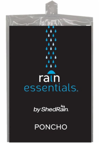 ShedRain Adult Poncho - Clear Perspective: front