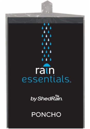 ShedRain Adult Poncho - Charcoal Perspective: front