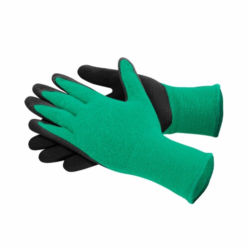 GOGO Lotus Green Bamboo Latex Gloves Perspective: front