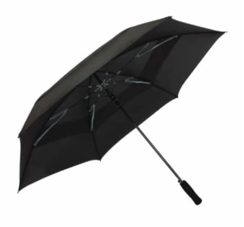 ShedRain Vortex™ Vented Auto Open Golf Umbrella - Black Perspective: front