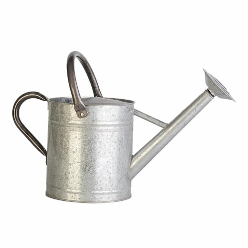 ShedRain GoGo 2 Gallon Galvanized Watering Can - Silver Perspective: front