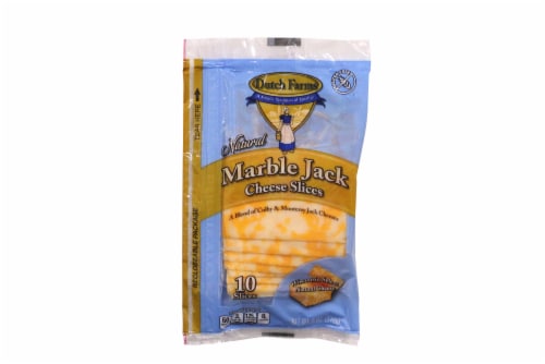 Dutch Farms Marble Jack Cheese Slices Perspective: front