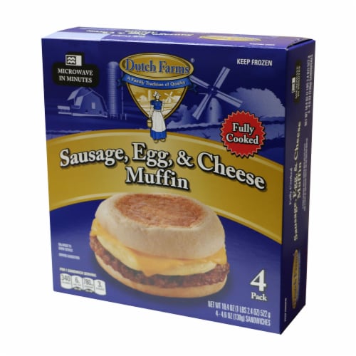 Dutch Farms® Sausage Egg & Cheese Muffins Perspective: front