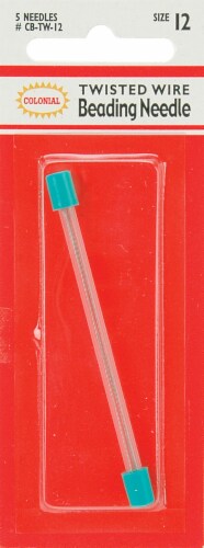 Colonial Needle Twisted Wire Beading Needles-Size 12 5/Pkg Perspective: front
