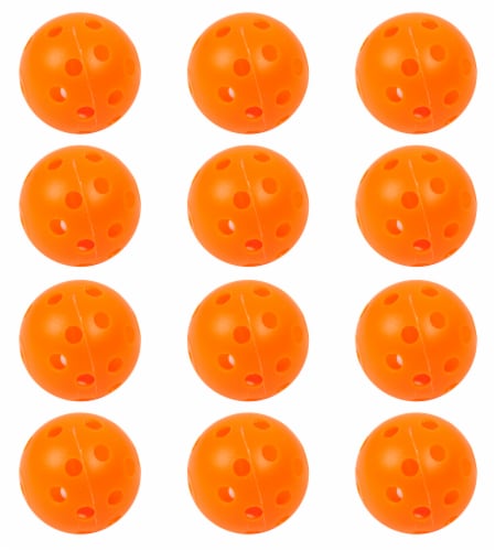 Pinemeadow Practice Whiffle Golf Balls - Orange Perspective: front