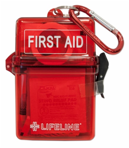 Lifeline Glove Box First Aid Kit - Red Perspective: front