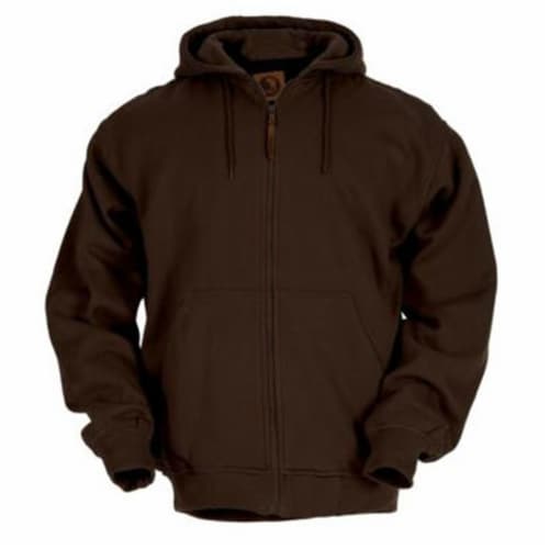 Berne Apparel SZ101DBNT560 3X-Large Tall Original Hooded Sweatshirt Thermal Lined - Dark Brow Perspective: front