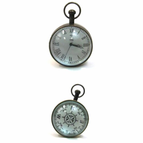 Paper Weight Watch Round Glass Perspective: front