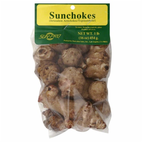 Sunchokes Jerusalem Artichokes Perspective: front