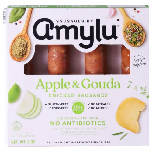 Sausage By Amylu Apple Gouda Chicken Sausage 9 Oz Mariano S